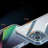 Rvelon iPhone 13 Mini Cover Stødsikkert Transparent