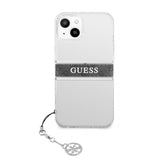 Guess iPhone 13 Mini Cover Stripe Charm Grå