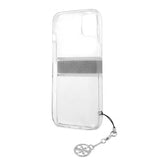 Guess iPhone 13 Mini Cover Stripe Charm Grå