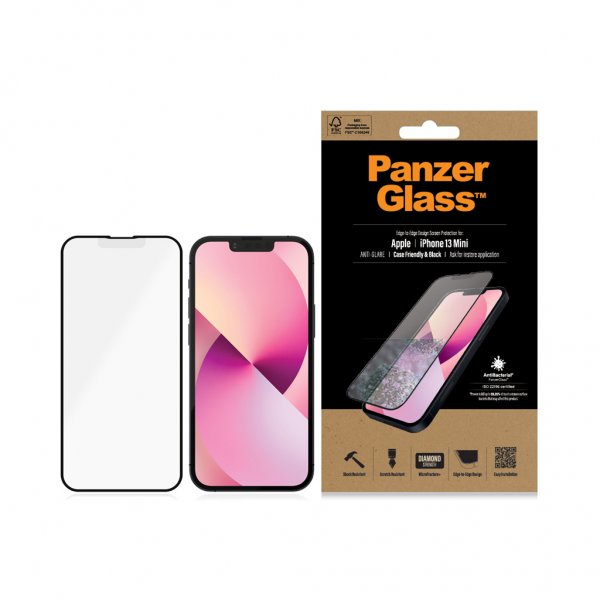 PanzerGlass iPhone 13 Mini Skærmbeskyttelse Edge-to-Edge Anti-Glare