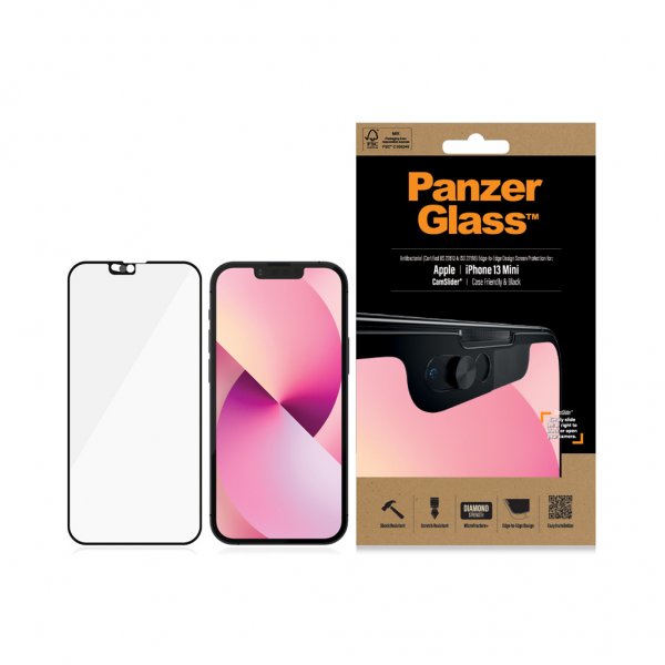 PanzerGlass iPhone 13 Mini Skærmbeskyttelse Edge-to-Edge CamSlider
