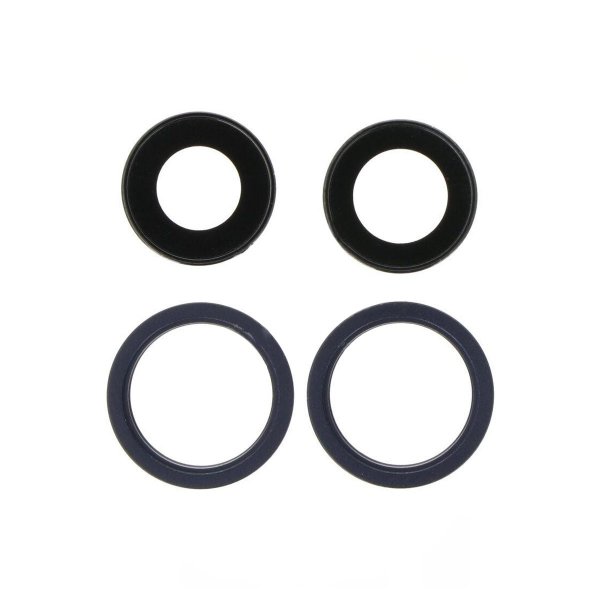 iPhone 13 Mini/13 Kameralinse med Ramme - Sort