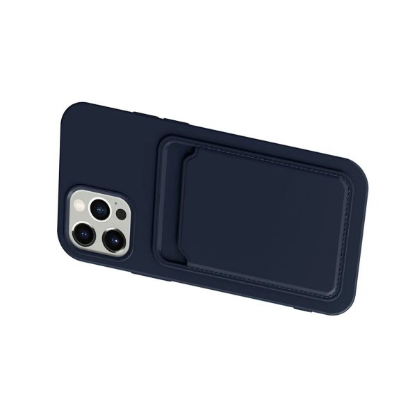 iPhone 13 Cover Kortholder Blå