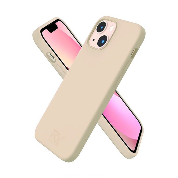 Rvelon iPhone 13 Cover Silikone Beige