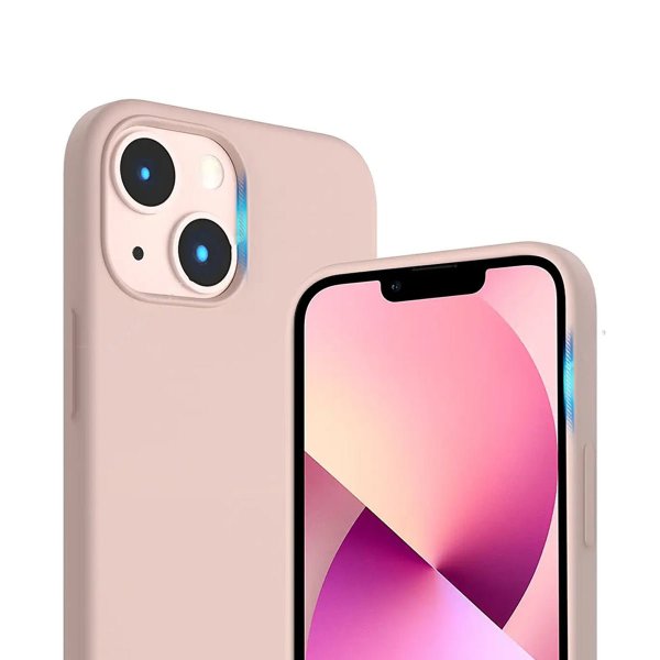 Rvelon iPhone 13 Cover Silikone Sandrosa