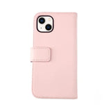 Rvelon iPhone 13 Etui Ægte læder Kortlomme Rosa