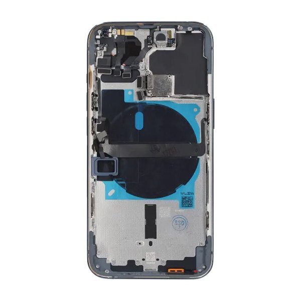 iPhone 13 Pro Bagside med Komplet Ramme OEM - Blå