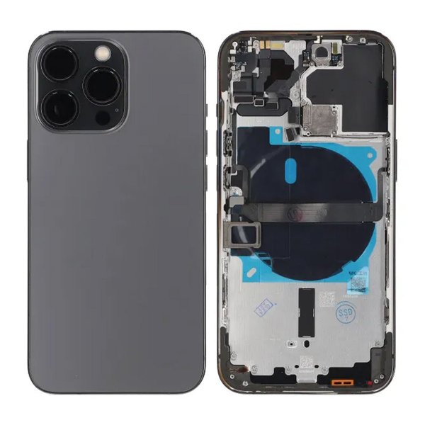 iPhone 13 Pro Bagside med Komplet Ramme OEM - Grafit