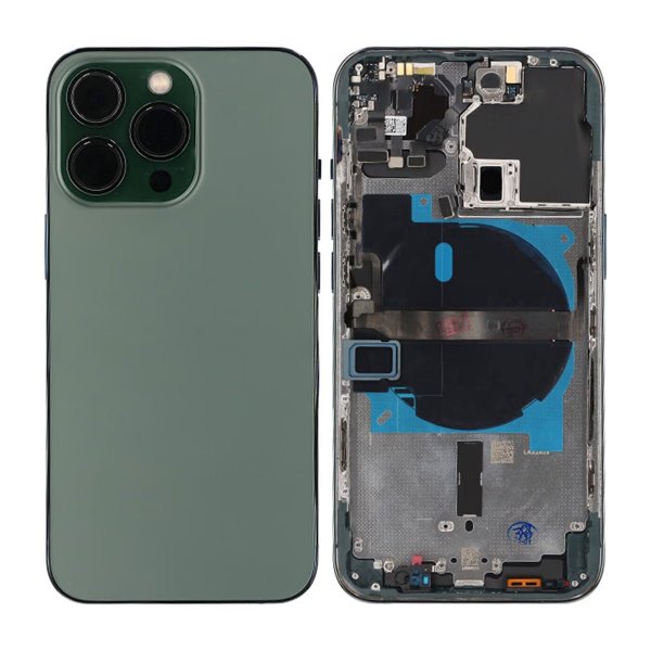iPhone 13 Pro Bagside med Komplet Ramme OEM - Grøn