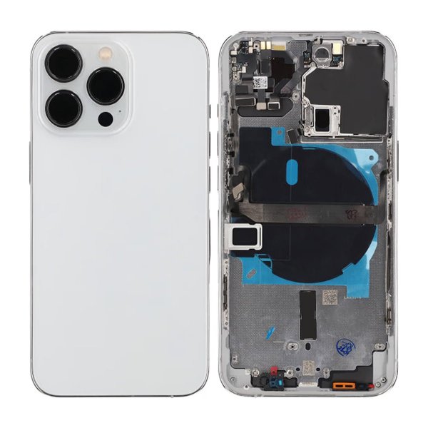 iPhone 13 Pro Bagside med Komplet Ramme OEM - Sølv