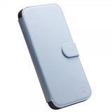 Qialino iPhone 13 Pro Etui Ægte læder Kortplads Blå