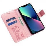 iPhone 13 Pro Cover Blomstermønster Rosa