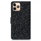 iPhone 13 Pro Cover Glitter Stribe Sort