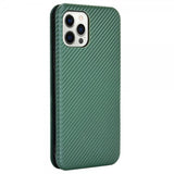 iPhone 13 Pro Cover Kulfibertekstur Grøn