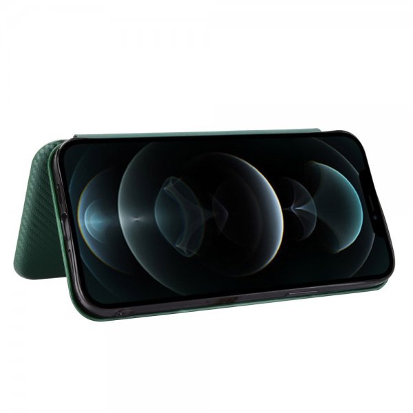 iPhone 13 Pro Cover Kulfibertekstur Grøn