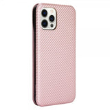 iPhone 13 Pro Cover Kulfibertekstur Rosaguld