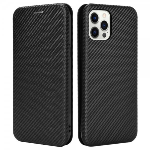 iPhone 13 Pro Cover Kulfibertekstur Sort