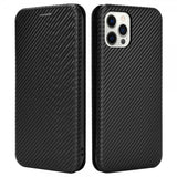 iPhone 13 Pro Cover Kulfibertekstur Sort