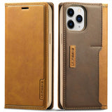 Lc.Imeeke iPhone 13 Pro Cover Kortrum Udvendig Brun
