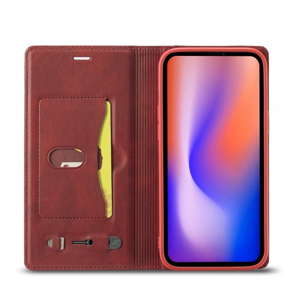 Lc.Imeeke iPhone 13 Pro Cover Kortrum Udenpå Rød