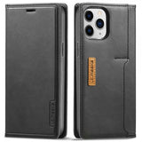 Lc.Imeeke iPhone 13 Pro Cover Kortrum Udenpå Sort