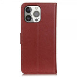 Nordic Covers iPhone 13 Pro Cover Litchi Brun