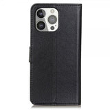 Nordic Covers iPhone 13 Pro Cover Litchi Raven Black