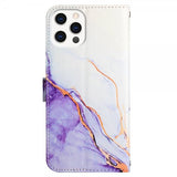 iPhone 13 Pro Cover Marmor Hvid Lilla