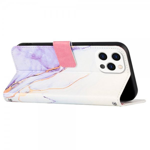 iPhone 13 Pro Cover Marmor Hvid Lilla
