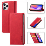 Lc.Imeeke iPhone 13 Pro Flip Cover med Kortlomme Rød