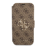 Guess iPhone 13 Pro Cover Metal Logo Brun