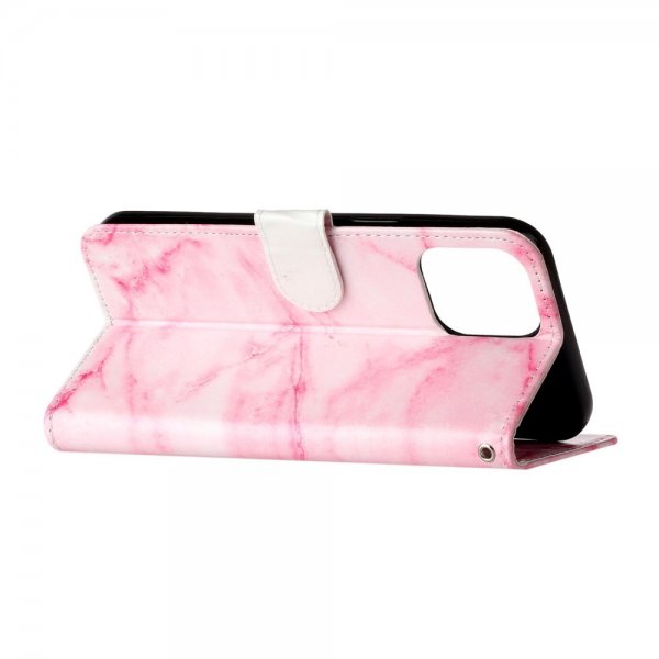 iPhone 13 Pro Cover Motiv Rosa Marmor