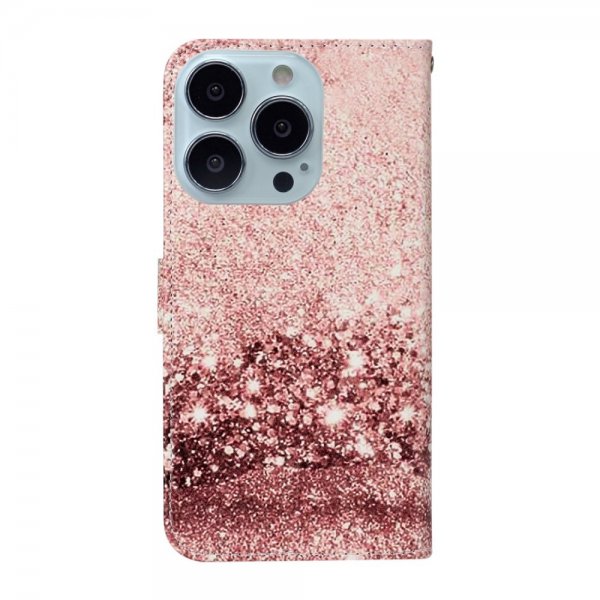 iPhone 13 Pro Cover Motiv Rosa Glitter