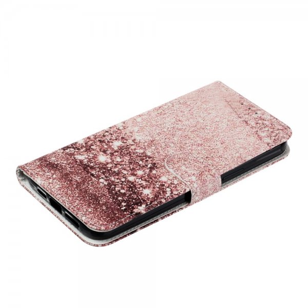 iPhone 13 Pro Cover Motiv Rosa Glitter