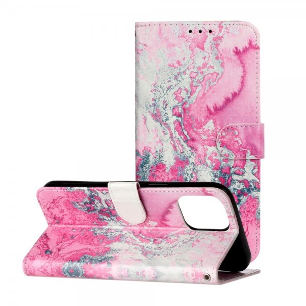 iPhone 13 Pro Cover Motiv Lyserød Sten