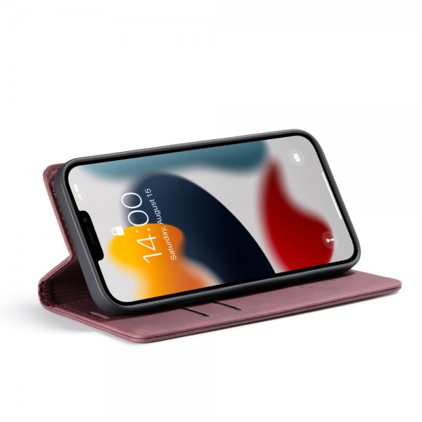 CaseMe iPhone 13 Pro Etui Retro Flip Rød