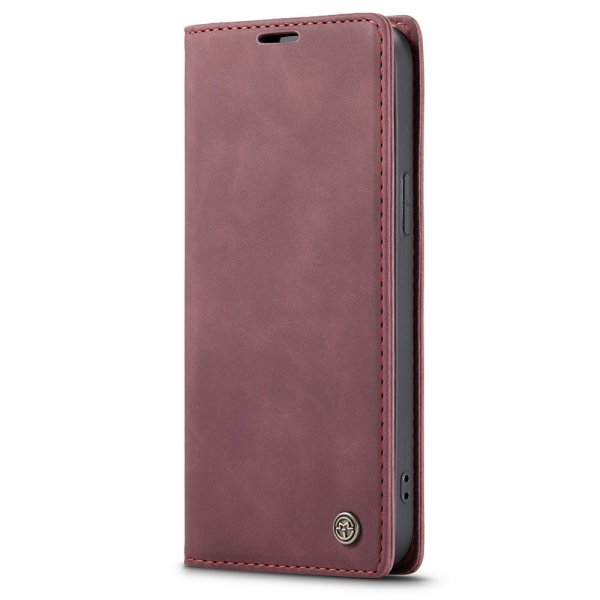 CaseMe iPhone 13 Pro Etui Retro Flip Rød