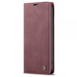 CaseMe iPhone 13 Pro Etui Retro Flip Rød