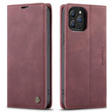 CaseMe iPhone 13 Pro Etui Retro Flip Rød