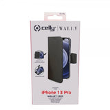 Celly iPhone 13 Pro Etui Wally Wallet Case Sort