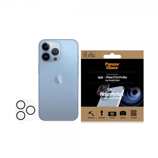 PanzerGlass iPhone 13 Pro/iPhone 13 Pro Max Kamerabeskyttelse PicturePerfect