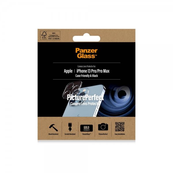 PanzerGlass iPhone 13 Pro/iPhone 13 Pro Max Kamerabeskyttelse PicturePerfect