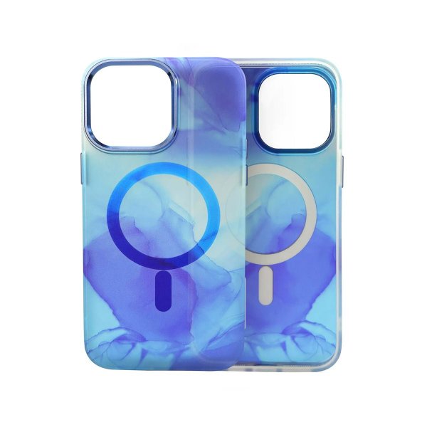 iPhone 13 Pro Cover Mønster Abstrakt Blå