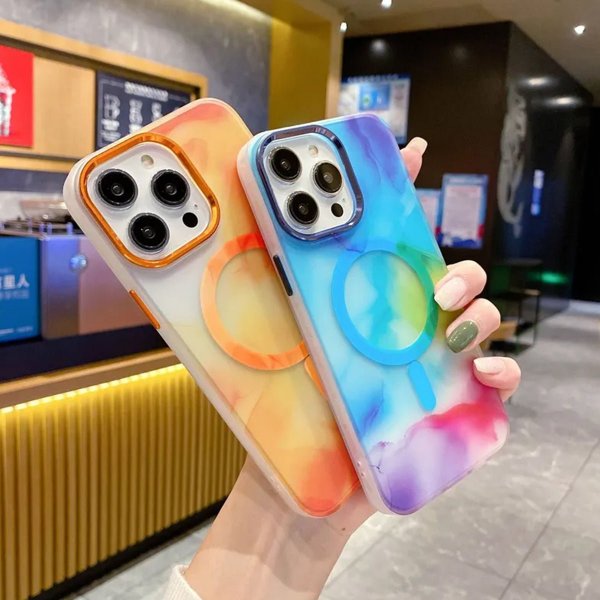 iPhone 13 Pro Cover Mønster Abstrakt Flerfarvet