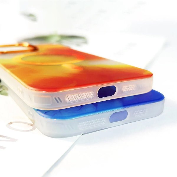 iPhone 13 Pro Cover Mønster Abstrakt Orange