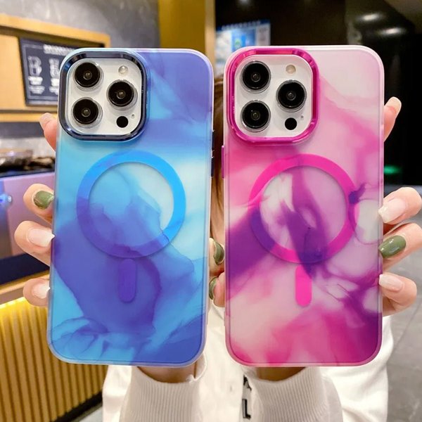 iPhone 13 Pro Cover Mønster Abstrakt Rosa