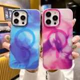iPhone 13 Pro Cover Mønster Abstrakt Rosa