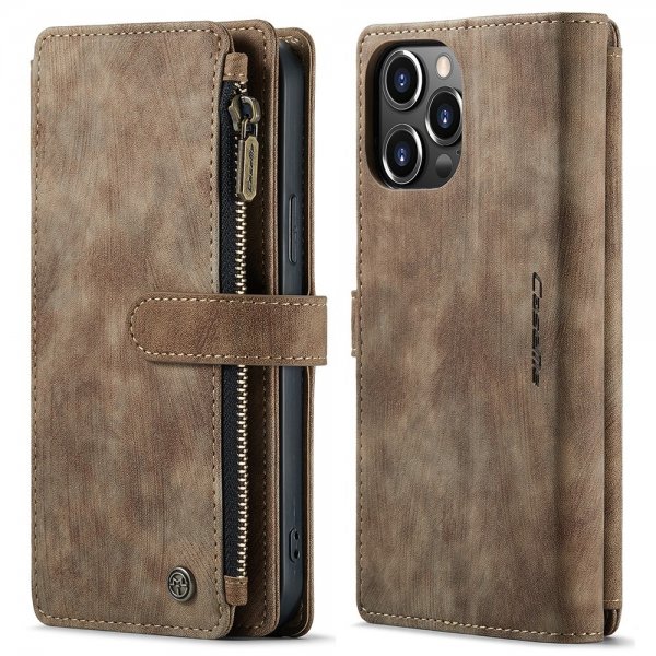 CaseMe iPhone 13 Pro Max Cover C30-serien Brun