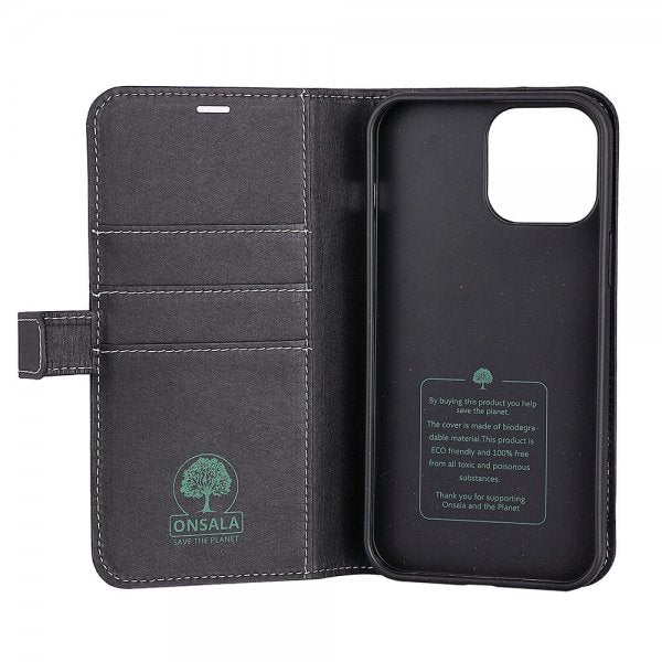 Onsala iPhone 13 Pro Max Cover ECO Wallet Sort