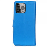 Nordic Covers iPhone 13 Pro Max Cover Litchi Blå